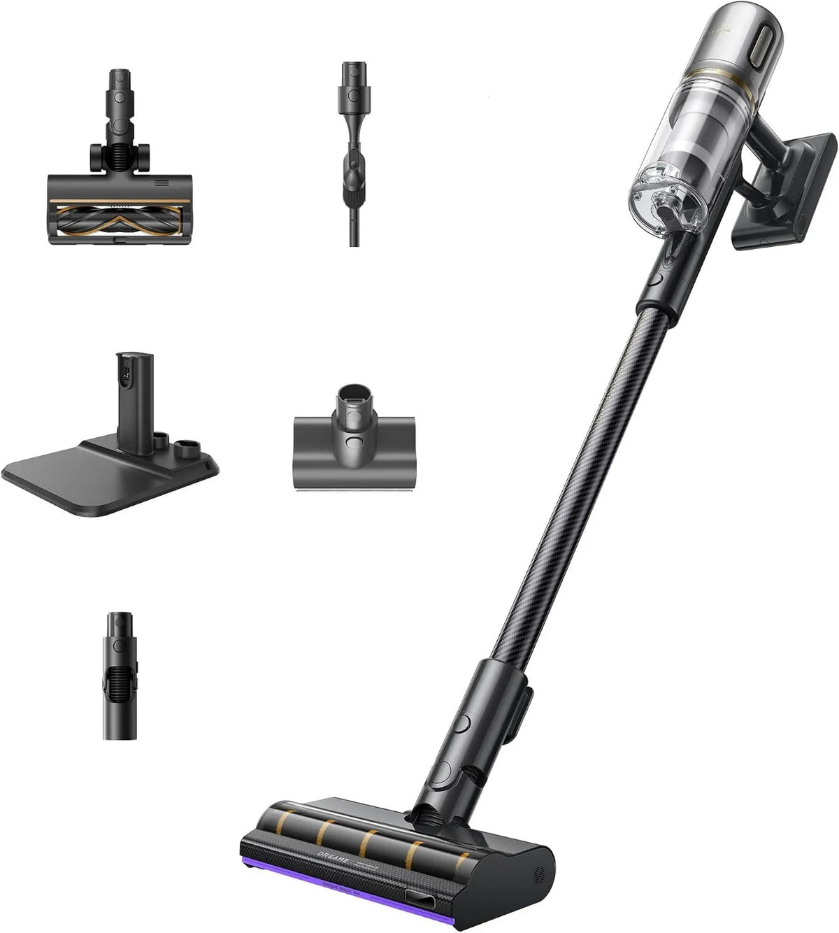 Aspiradora V20, diseño inalámbrico, 25000 PA, 210 AW, 90 min, 0 mm, Aspirador Sin Cable Limpieza de Bordes a, Limpieza de Suelos Duros y Alfombras