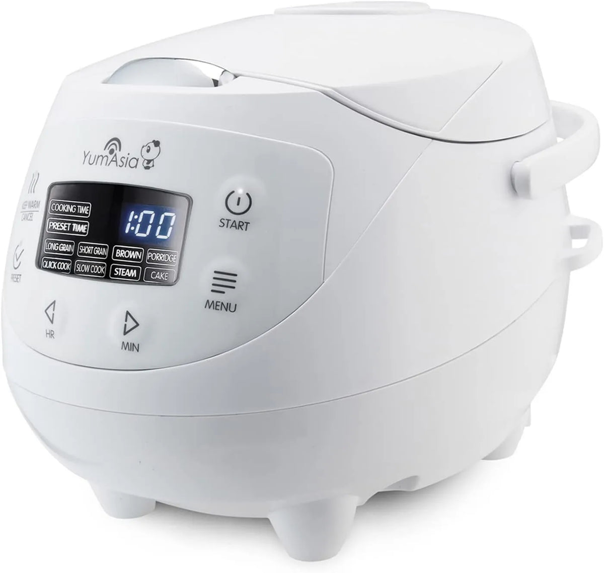 Ninja rizador de pelo, 0.63 Litros, 240V, 5 Tazas, 4 Funciones de Arroz, 4 Funciones Multicooker 220, Blanco Ártico