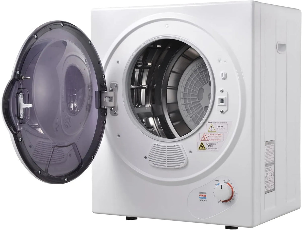 Secadora, 2.5 kg, 850 W, 200 Minutos, Evacuación, Ropa, Montable en Pared con Tambor de Acero Inoxidable, Temporizador, Temperatura de Secado 65 °C