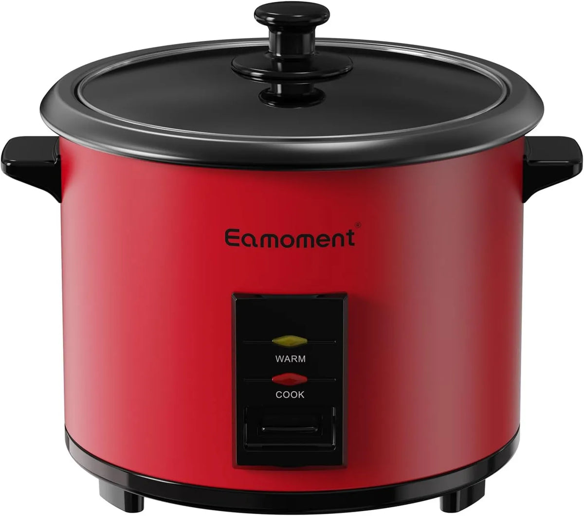 Arrocera eléctrica, revestimiento antiadherente, función de vapor, 1.8L, 700 W, Arrocera y vaporizador negro, funciones para cocinar arroz para 1
