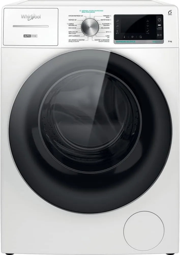 Whirlpool W946WR lavadora, 9 kg, 1400 rpm, W8 SPT de carga frontal