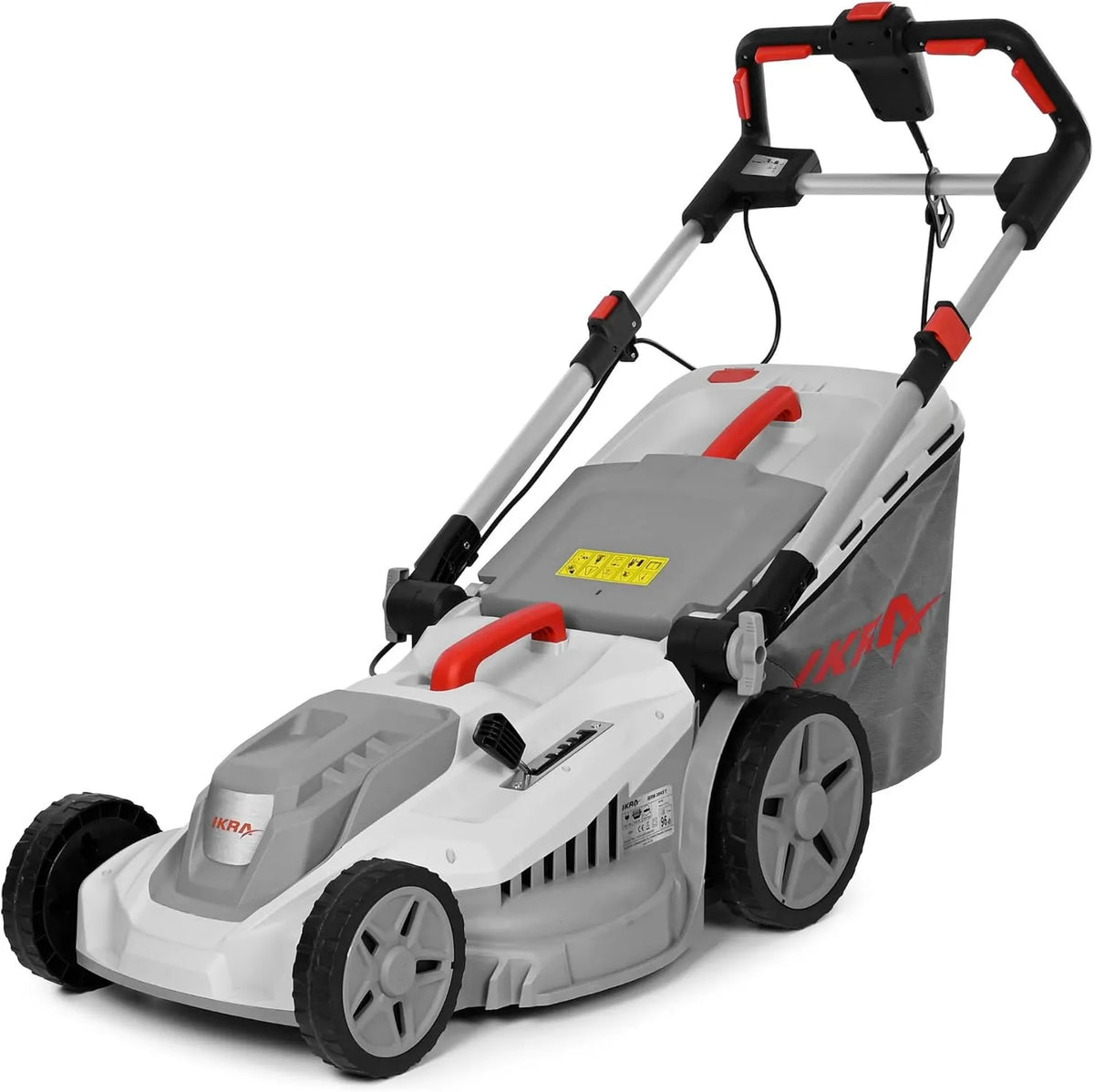 Cortacésped IERM 2043, 2000W, 75mm, 43cm, 5 Posiciones de Ajuste de Altura de Corte 30, Ancho de Corte, Incl. Kit de Mulching
