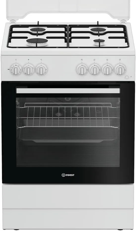 Placa de gas I6G3PMW, control programable, función grill, 73 Litros, 60 cm, 4 Quemadores, Horno Eléctrico con Grill, Clase Energética A