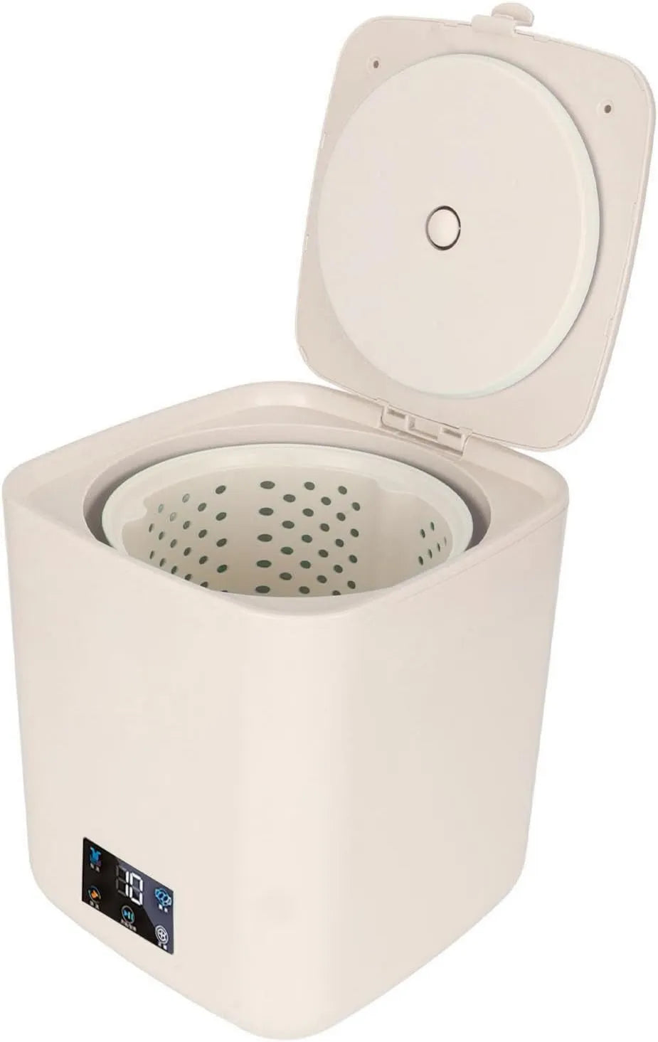Lavadora, 7L, Portátil, Gran Capacidad Mini Totalmente Automática con Centrifugadora, Pantalla Táctil LCD Pequeña para Ropa Interior