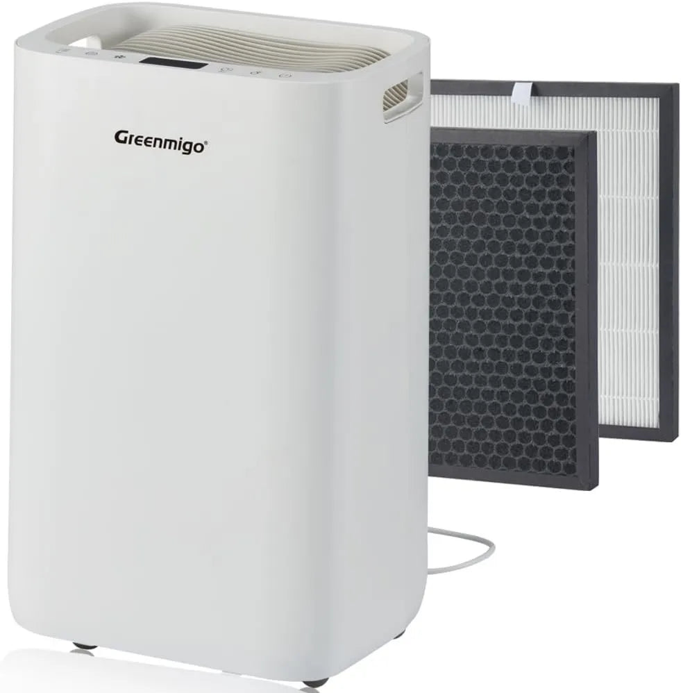 Deshumidificador R290 ALPHA-Q20, control programable, filtro HEPA, 20L, con Ionizador y Refrigerante, Purificador de Aire