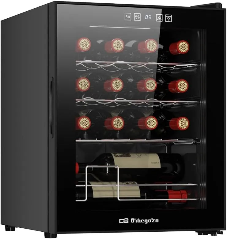 Vinoteca VCO 1600, 42 litros, 16 botellas, con compresor, volumen capacidad, enfriamiento por compresor