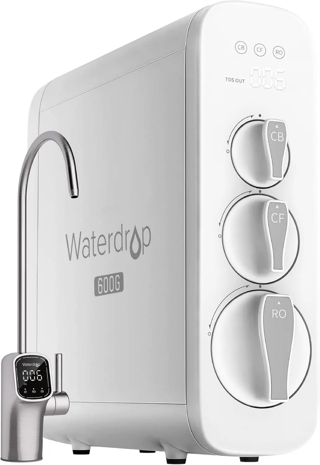 Monitor G3P600 ANSI 58, Sistema de Ósmosis Inversa, Certificado NSF/ y 372, Sistema de Filtrado de Agua por Ósmosis Inversa, 2:1 puro a Drenaje