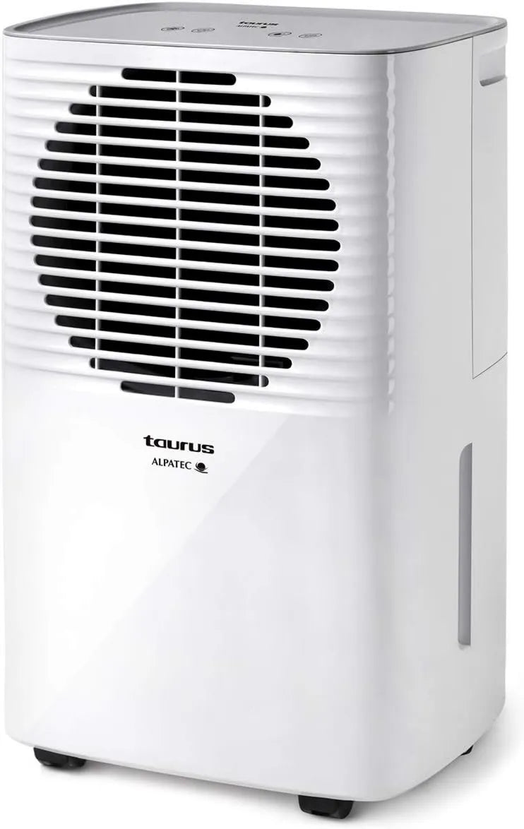 Taurus 24H R290 deshumidificador, 12L, 25 m², 210 W, 2 Velocidades, control programable, funcionamiento silencioso, Pleasant, con Nivel de Humedad