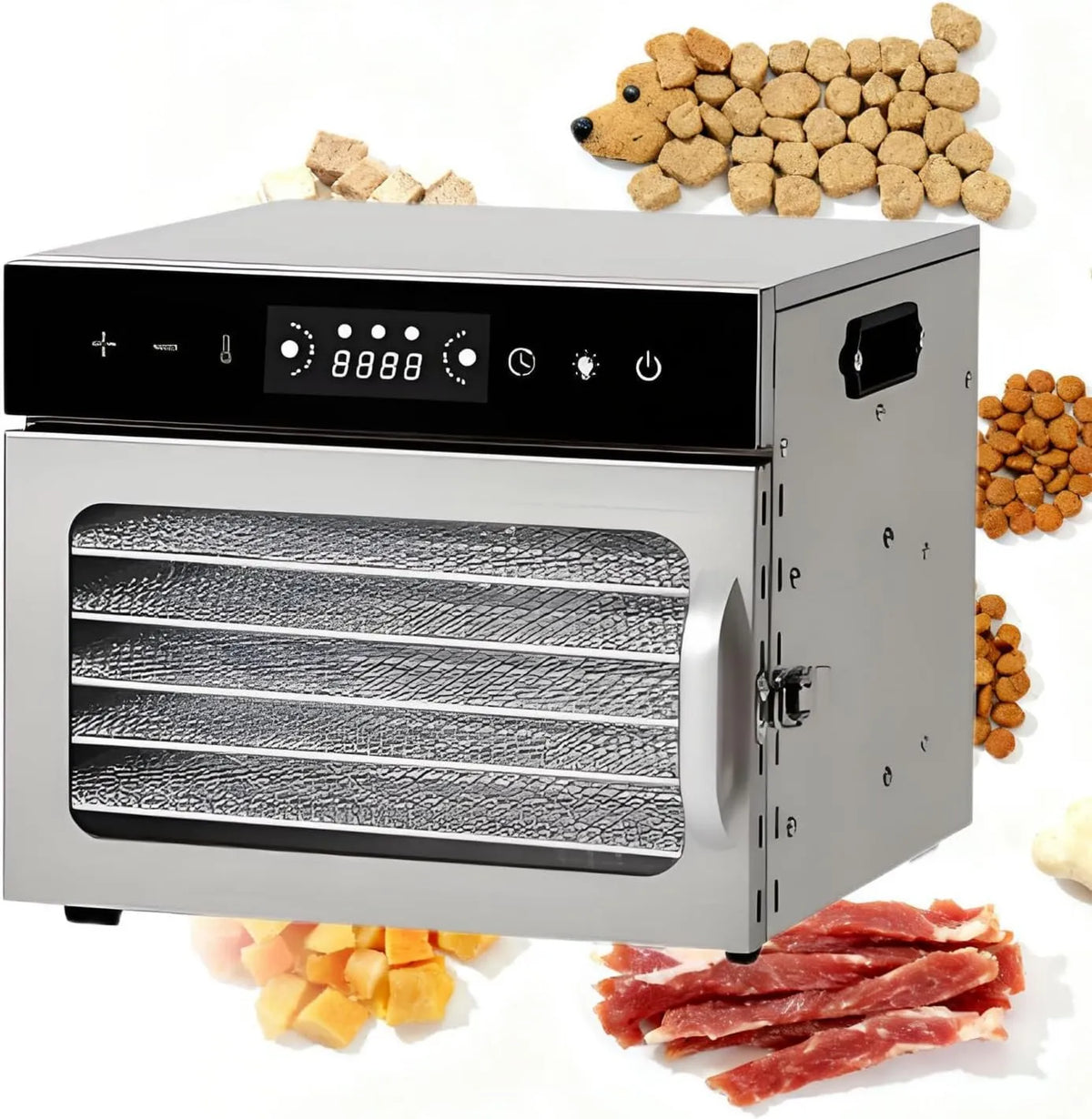 Secadora, Máquina comercial de liofilización de alimentos, deshidratador de acero inoxidable, máquina deshidratadora para de frutas deshidratadas