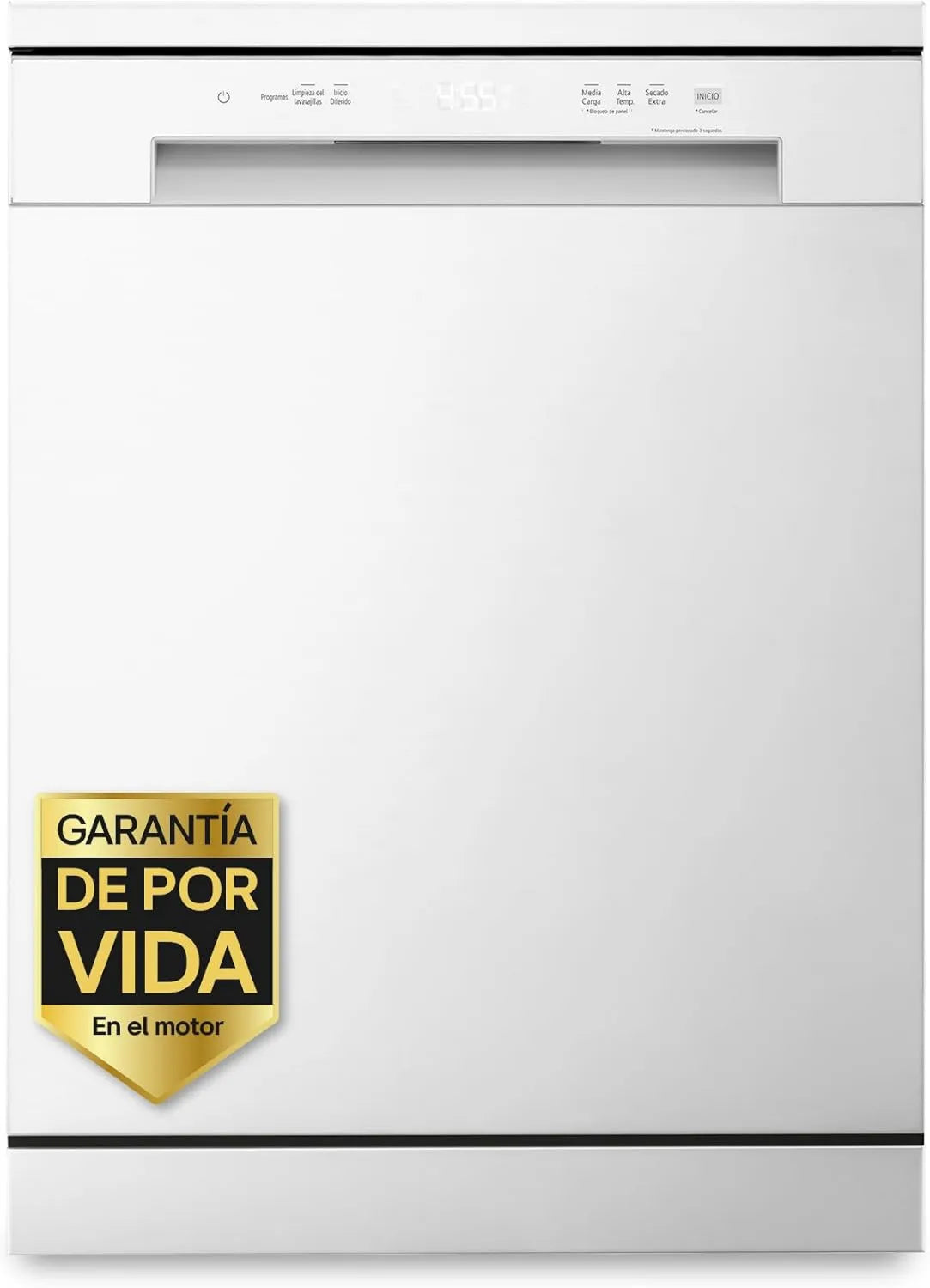LG DF142FW lavavajillas, pantalla digital, con función QuadWashTM, Sistema EasyRack, Pantalla LED Táctil