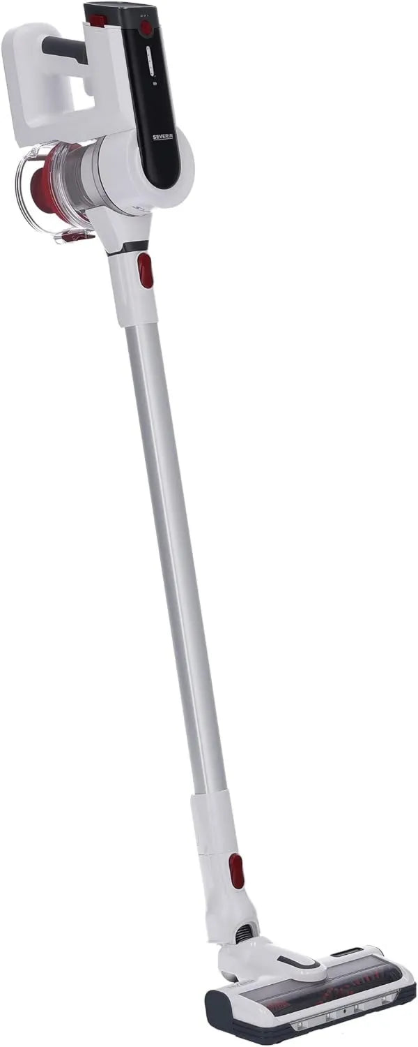 Severin HV 7166 aspiradora, 60 min, 2 en 1 de mano y escoba, potente aspirador sin cable para el pelo de las mascotas, diseño inalámbrico