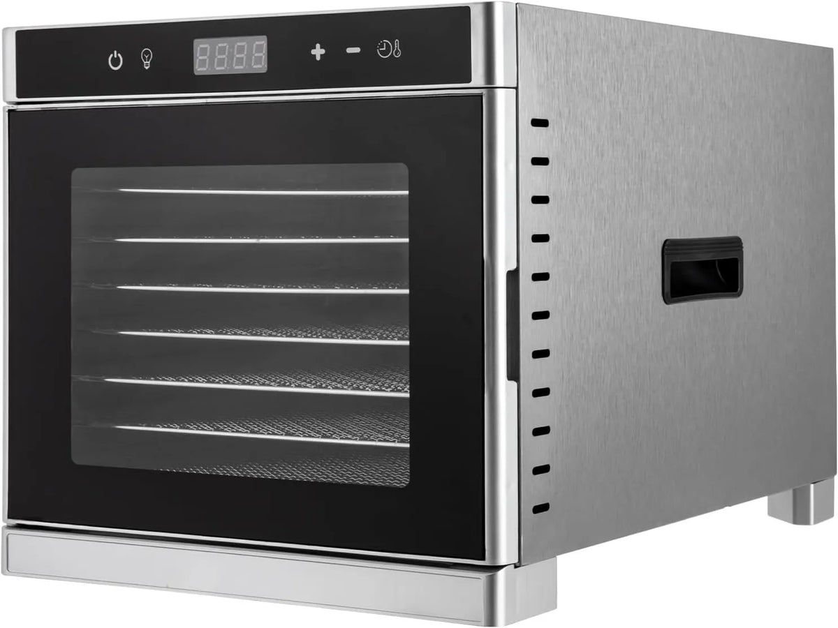Deshidratador de alimentos, 700W, 8 Niveles, control programable, acero inoxidable