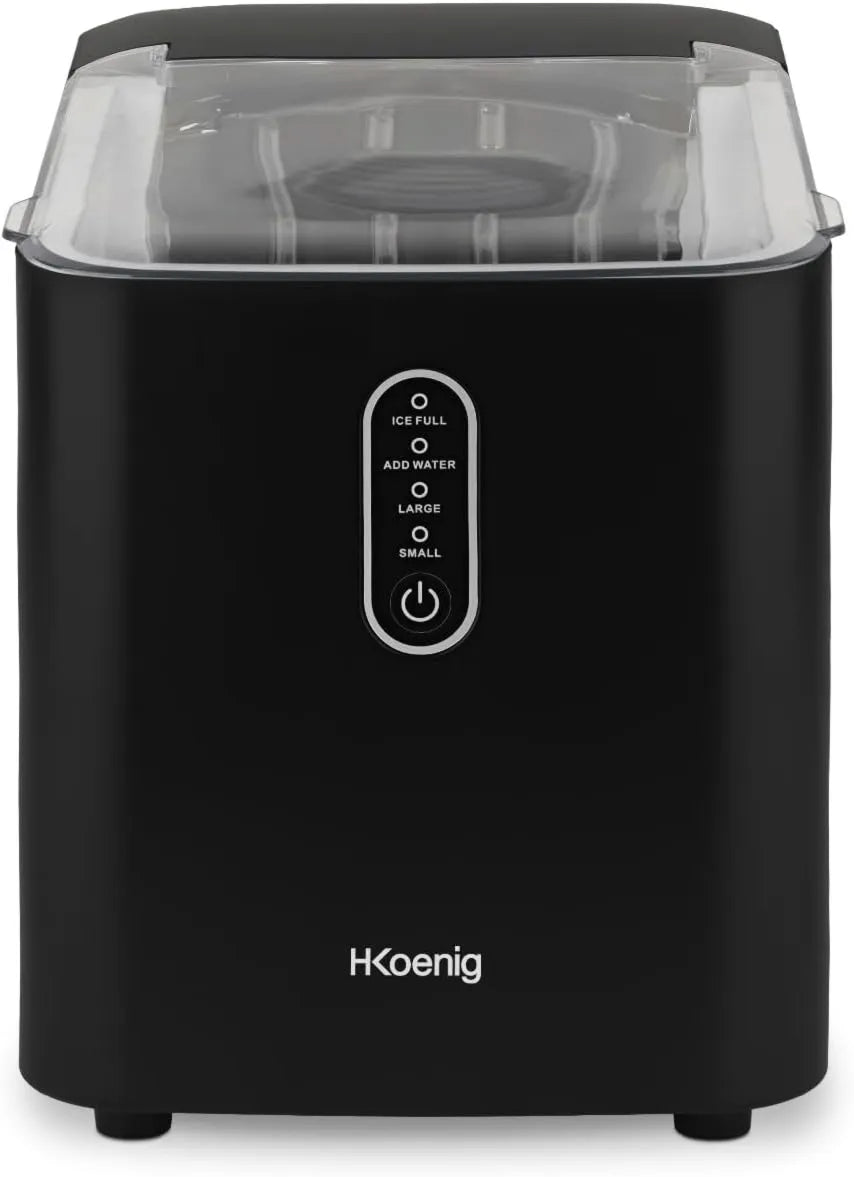 Máquina de hielo KUB14, 12kg, 1L, 6min, para Hacer Hielo, 2 tamaños de cubitos, Cubitos listos en, Cuchara para hielo
