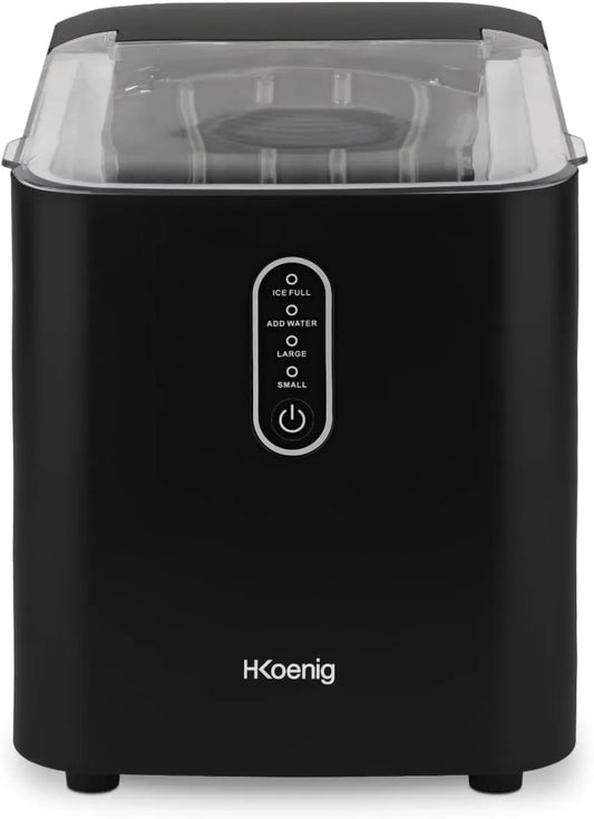 Máquina de hielo KUB14, 12kg, 1L, 6min, para Hacer Hielo, 2 tamaños de cubitos, Cubitos listos en, Cuchara para hielo