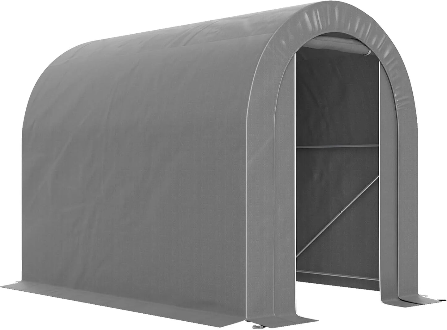 Outsunny bicicleta, 2.4 x 1.6 x 1.9 m, Carpa de Jardín para Herramientas y s, Cobertizo Externo con Estructura de Acero, Garaje Portátil