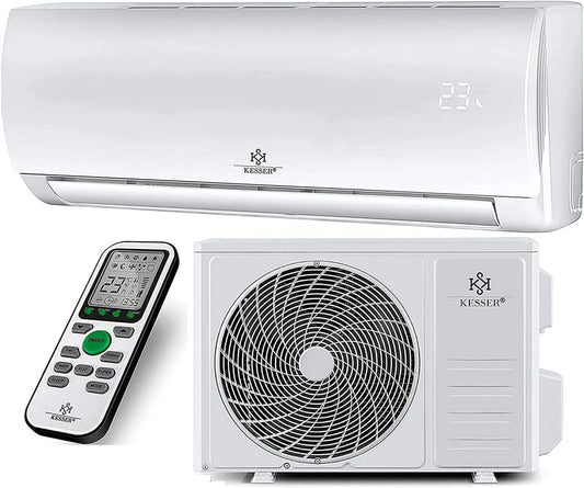 Aire acondicionado R32, control programable, control WiFi, mando a distancia, 12000 BTU, Wi-Fi, KESSER Set Split con Función /App, Split /h/3400 Watt