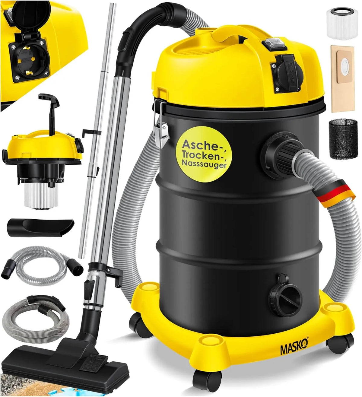 Aspiradora 6EN1, 2300W, limpieza de suelos y superficies