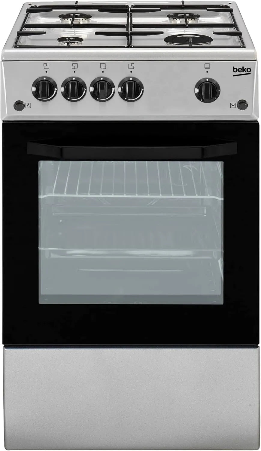 Beko CSS42014FS placa de gas, libre instalación, Cocina independiente, Trasero izquierdo