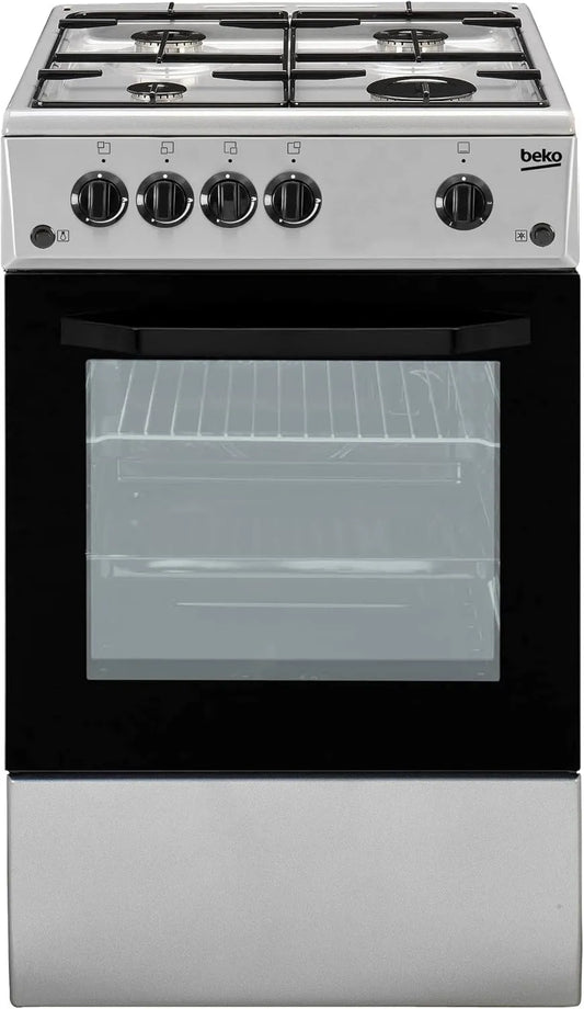 Beko CSS42014FS placa de gas, libre instalación, Cocina independiente, Trasero izquierdo