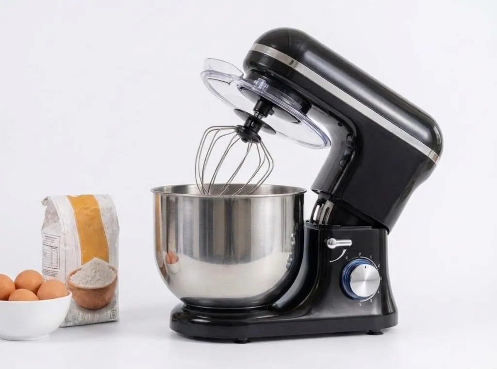 Amasadora de cocina, 8 L, 2000 W, 6 Velocidades, acero inoxidable, Masa para Hornear, Robot de Cocina Amasador, Potente y Profesional, con Pulso