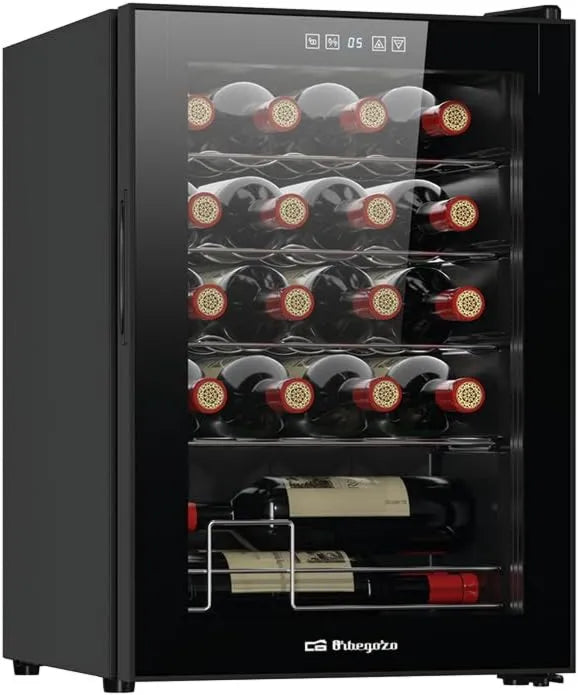 Frigorífico VCO 2000, 53 litros, 20 botellas, para vinos Orbegozo con compresor, volumen de capacidad, refrigeración por compresor