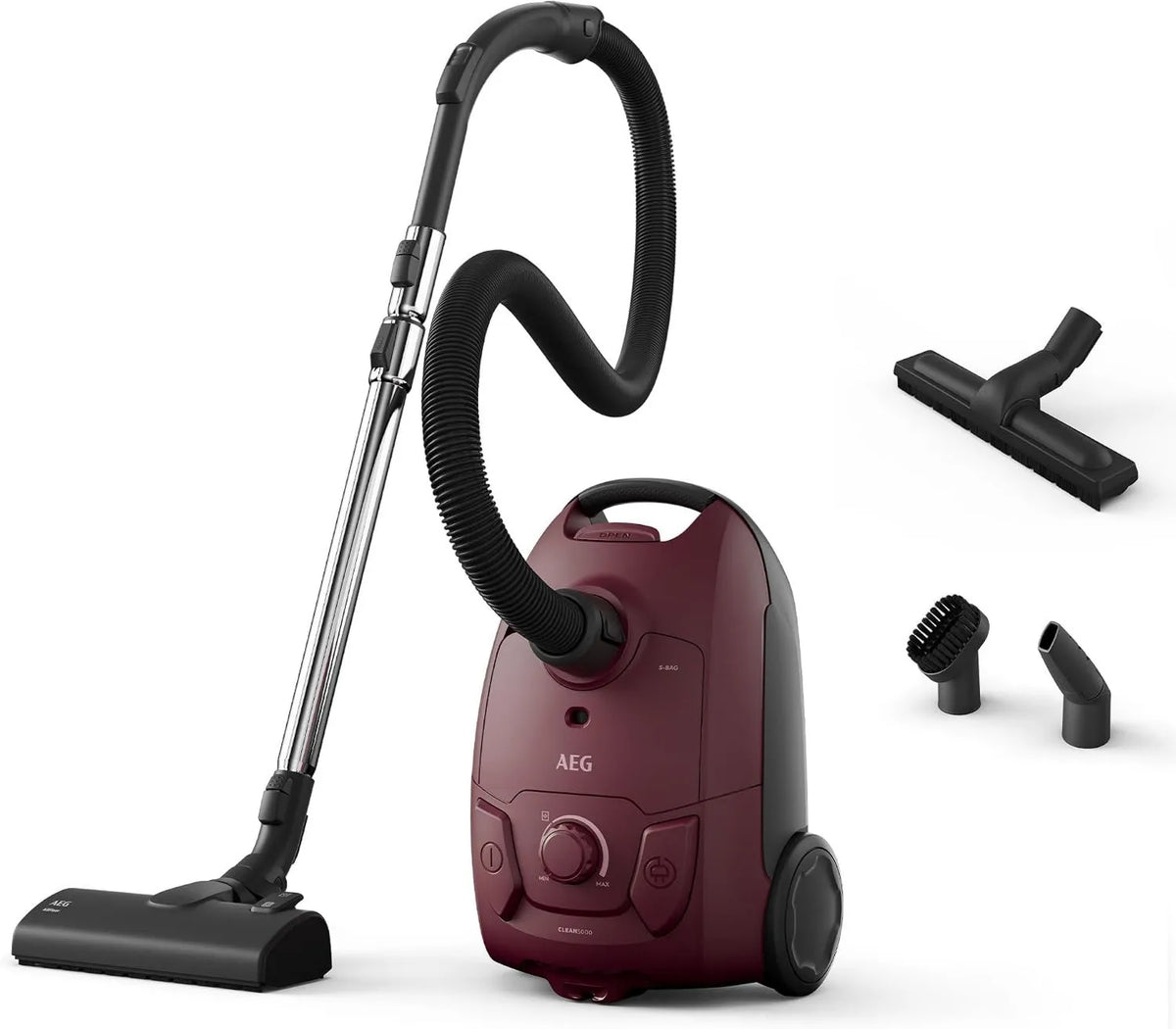 AEG AB51C2DR aspiradora, 3 litros, 5000 Bagged cilíndrica, succión Fuerte, Capacidad de Polvo, diseño ergonómico, Sistema de Alta filtración