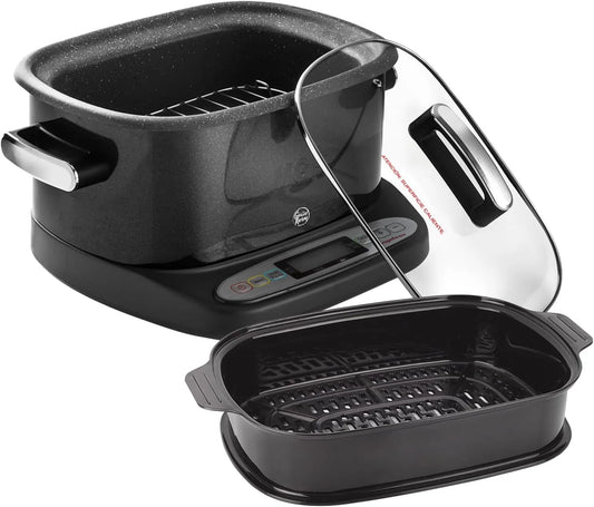 02MC6602000 MGF6602, 6L, 6 litros, Cocina eléctrica lenta modelo GUISOTHERM MULTICOOKER, Aluminio