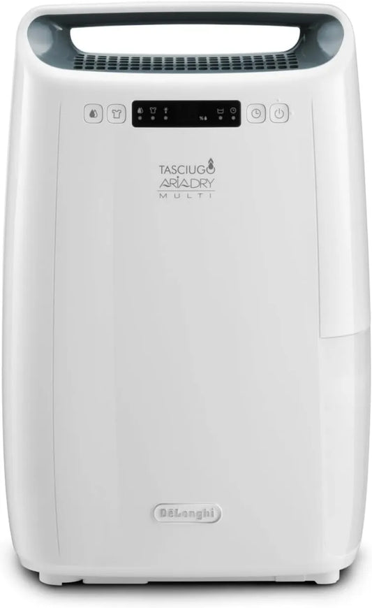 De'Longhi DEXD216R deshumidificador, funcionamiento silencioso, 16L, Tasciugo AriaDry Multi, Portátil para el Hogar, Función de Secado de Ropa