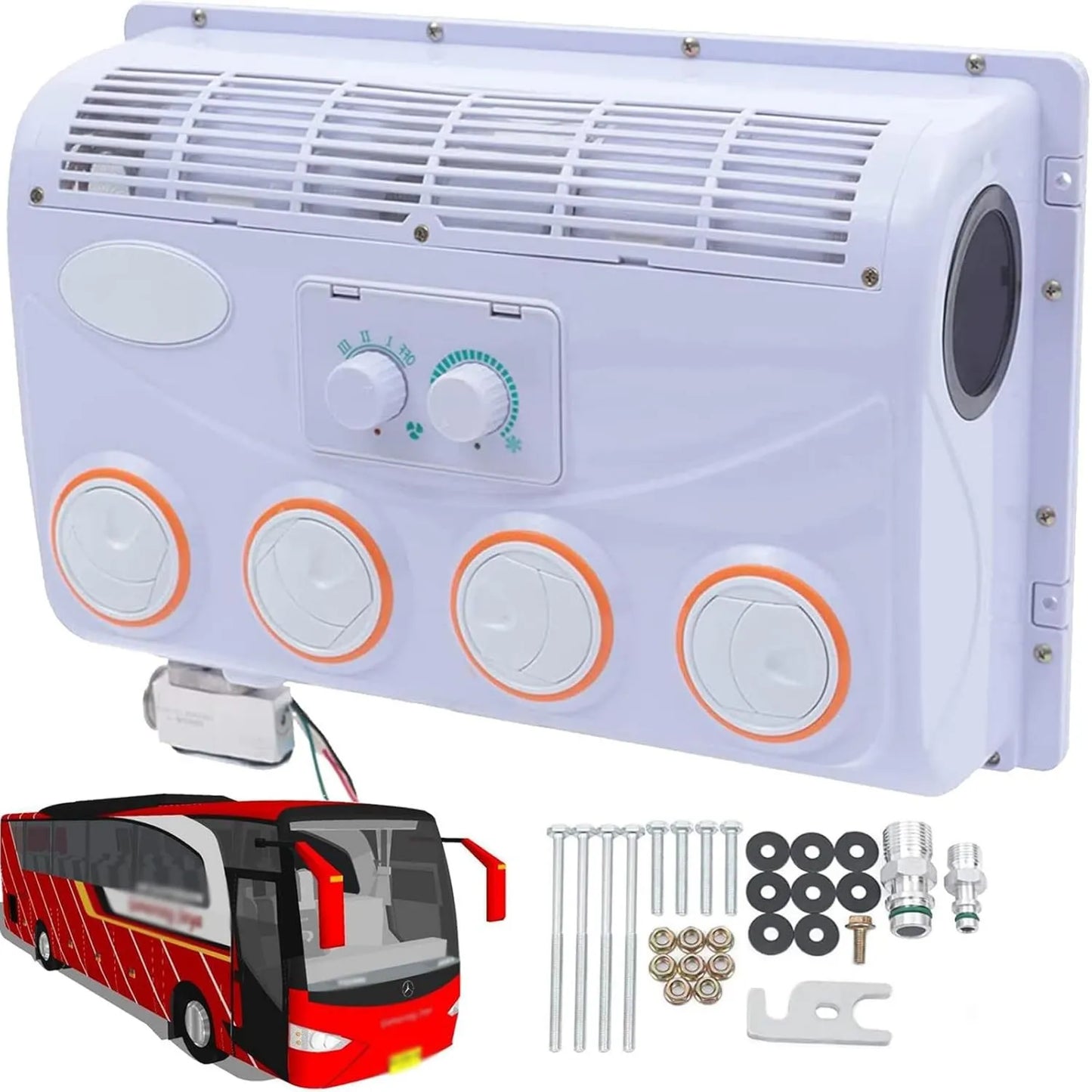 Aire acondicionado, 12V, 24v, unidad de de corriente continua 12, vehículo de ingeniería