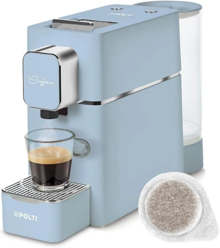 Cafetera S15LB, 0.85 L, 19 Bar, 44 mm, Máquina de Café Espresso, Compatible con Cápsulas E.S.E, Depósito, Presión de Bomba