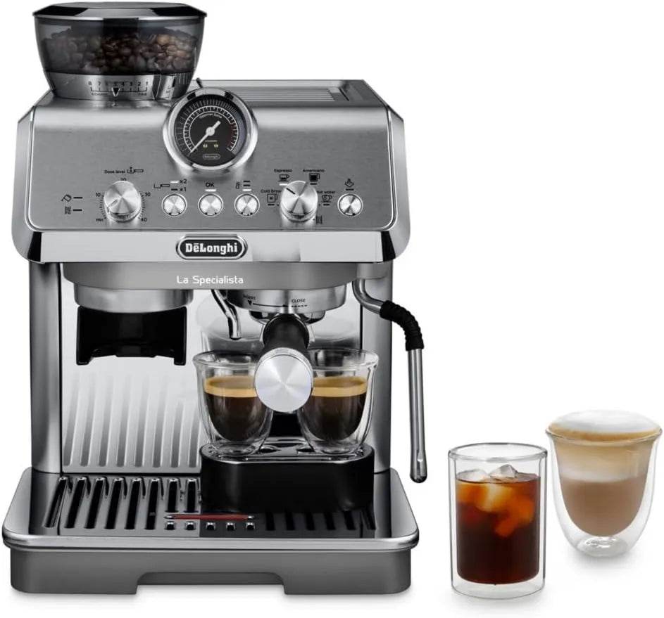 De'Longhi EC9255.M cafetera, La Specialista Arte Evo, Máquina de Café Espresso con Bomba, Función Cold Brew, Boquilla Profesional para Espumar Leche