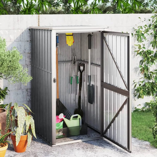 Cobertizo de jardín, 88 x 89 x 161 cm, almacenamiento exterior protegido