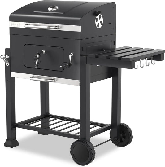 Calefactor eléctrico, Click Barbacoa de Carbón Antracita Acero Inoxidable
