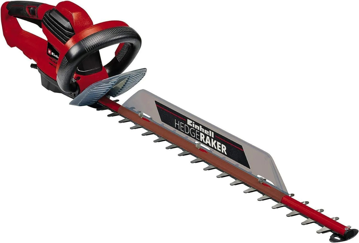 Einhell Cortasetos eléctrico GE-Eh 7067, 700 W, 670 mm, 30 mm, Longitud de Corte, Distancia Entre Dientes, recogedor de Recortes, Descarga de Cables