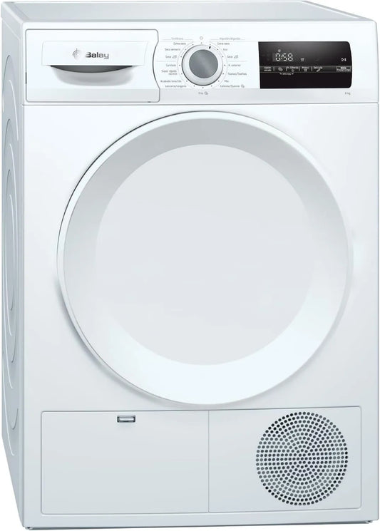 Balay 3SB288BE secadora, 8 kg, con Bomba de Calor, Instalación Gratuita, Filtro de Fácil Limpieza, Programa Rápido
