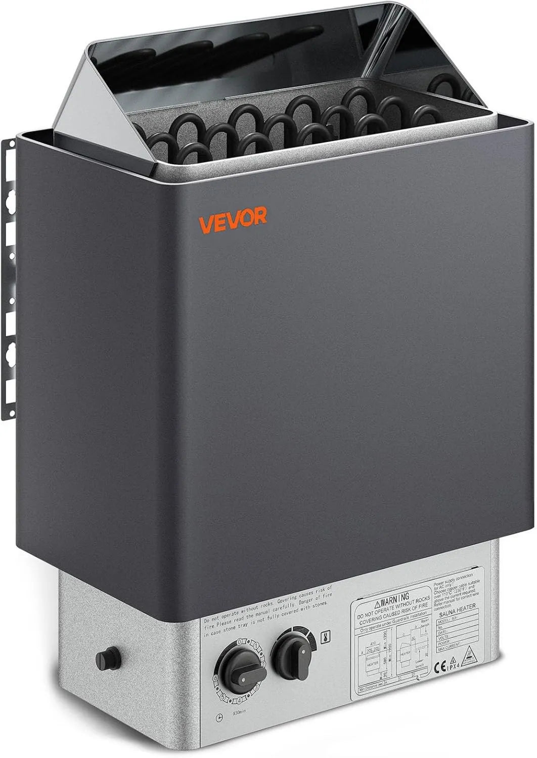 Sauna, control programable, ajuste regulable, función de vapor, 9 kW, calentador de de baño de vapor con controles integrados, estufa eléctrica