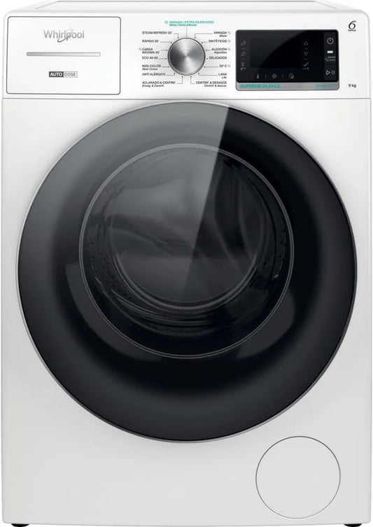 Whirlpool W946WR lavadora, 9 kg, 1400 rpm, W8 SPT de carga frontal