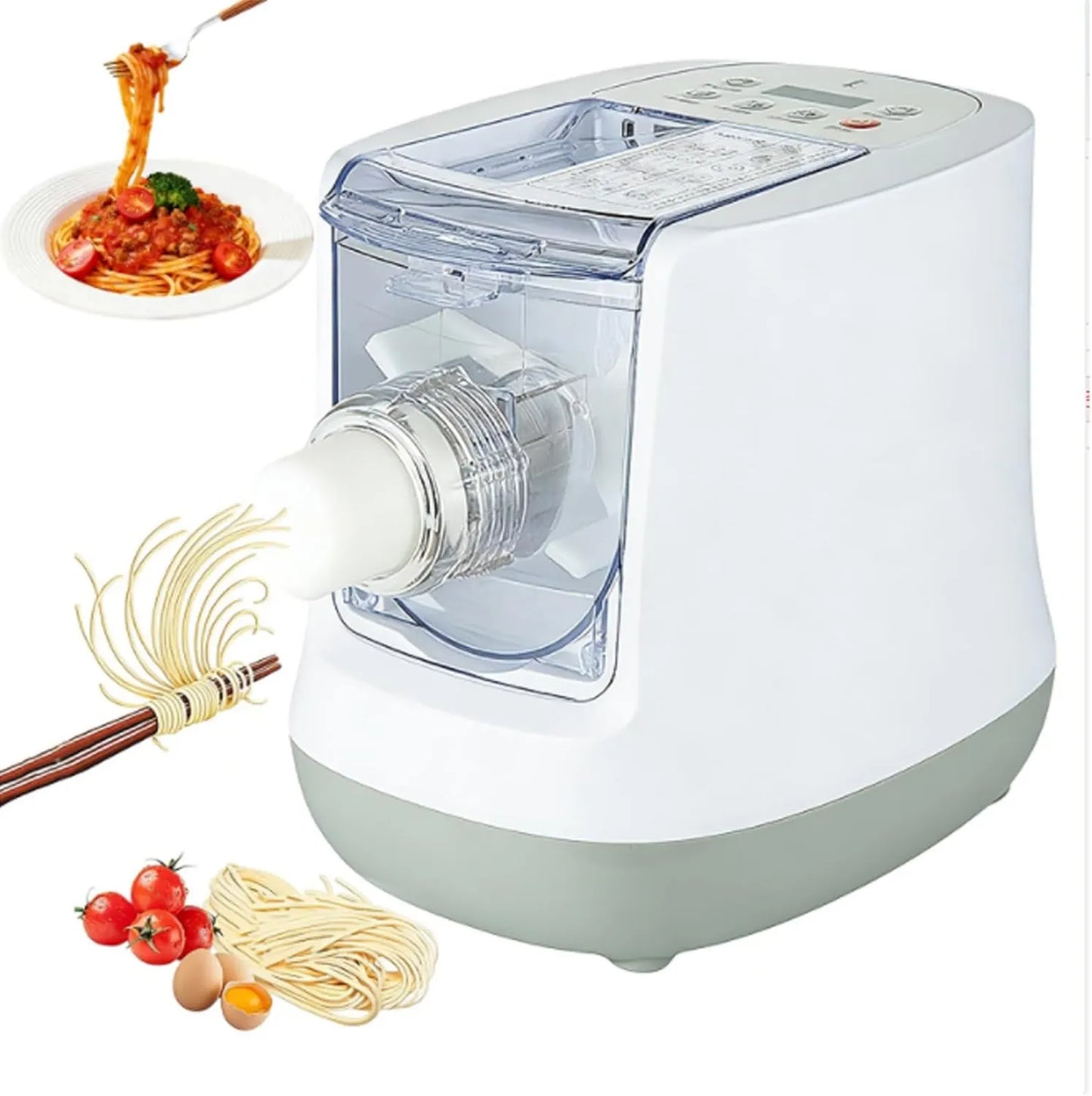 Máquina para pasta, Máquina Eléctrica De Fideos Para Hacer Pasta, Accesorio 13 Moldes Para Cuchillos, Fideos Redondos, Pieles De Bola De Masa