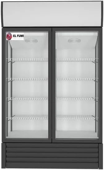 Frigorífico, 1000L, 1400L, acero inoxidable, Profesional para Bebidas, Opciones 2 Puertas o 3 Puertas, Nevera con LED para Hostelería