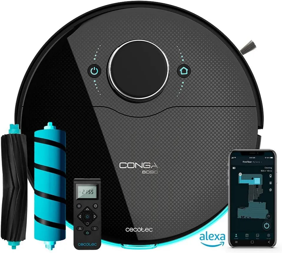 Cecotec robot aspirador, Conga 8090 Ultra, limpieza automática de suelos