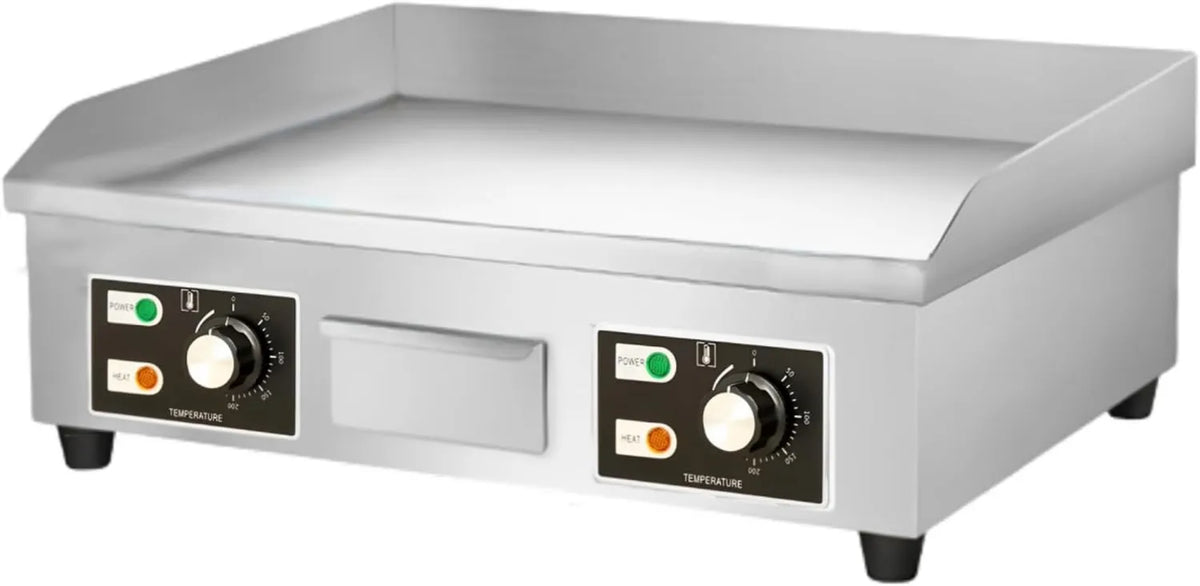 Plancha de cocina, 3500 W, 66 x 44 cm, 50-300 °C, acero inoxidable