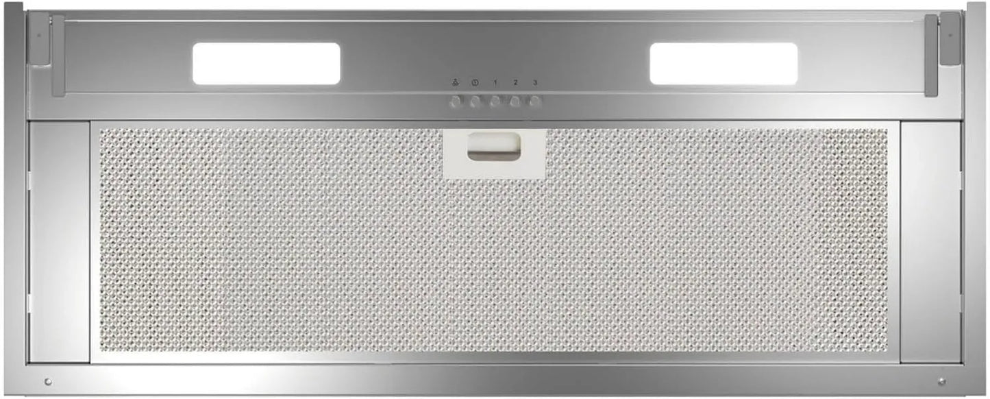 Campana extractora, 276 W, 72 cm, 3 niveles, acero inoxidable, funcionamiento silencioso