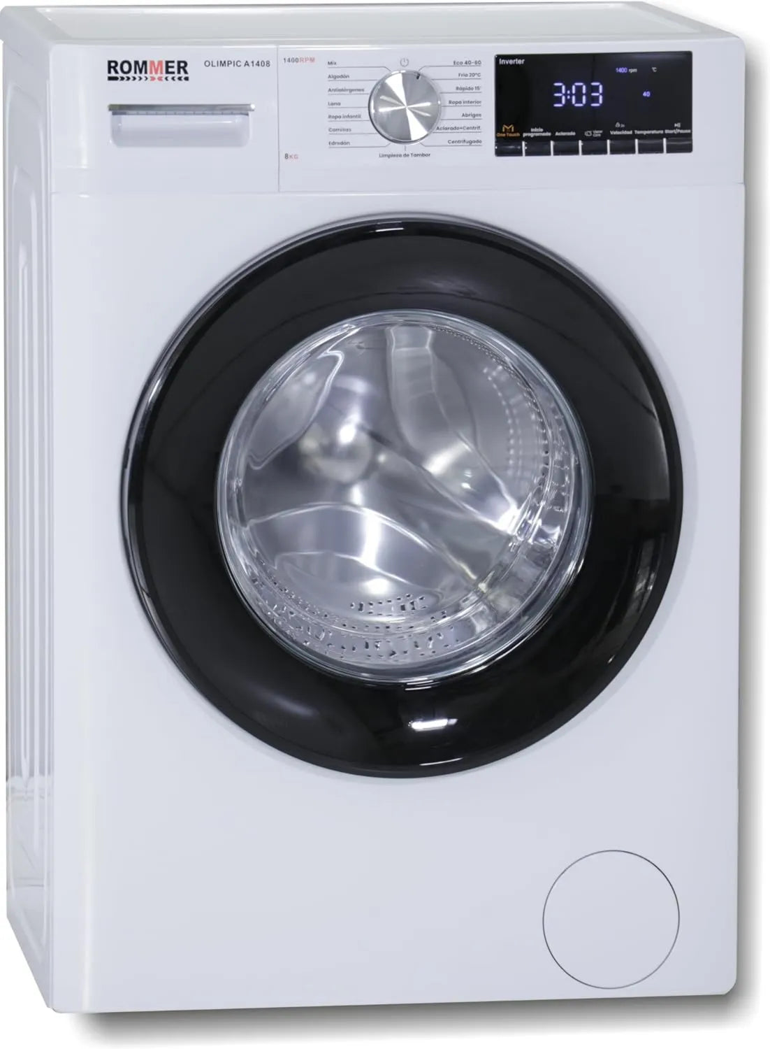 Lavadora A1408, 8 kg, carga frontal, Clasificación energética A