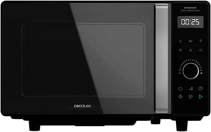 Cecotec horno microondas, 800 W, 25 L, Panel de Control Táctil, 8 Funciones Preconfiguradas, Bloqueo de Seguridad, control programable