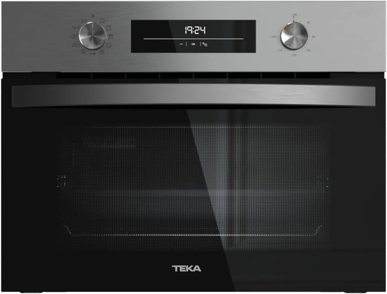 Teka HBC 6250 horno eléctrico, sistema de limpieza integrado, 45 Litros, Horno Compacto Pirolítico, 8 Funciones de Cocción, Sistema ThermoSeal