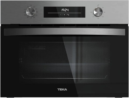 Teka HBC 6250 horno eléctrico, sistema de limpieza integrado, 45 Litros, Horno Compacto Pirolítico, 8 Funciones de Cocción, Sistema ThermoSeal