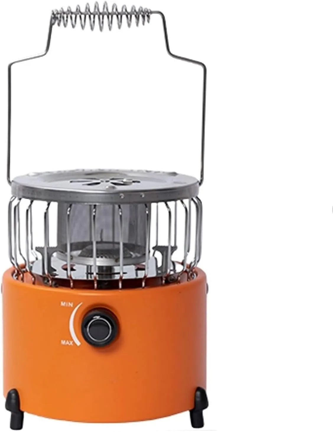 Calefactor portátil de gas, 8.5 Pulgadas, 7.3 x 7.3 x 8.5, Gas para Patio, Calentador de Butano Independiente con Cubierta de Calor Removible y Asa