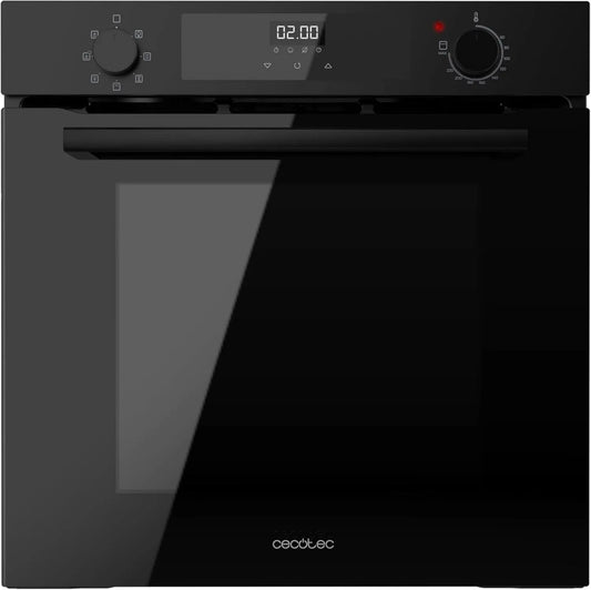 Cecotec M226000 ventilador, 2800W, 72L, función grill, función de vapor, Bolero Hexa Vidrio Negro A, Grill Asistido por, Modo Convección
