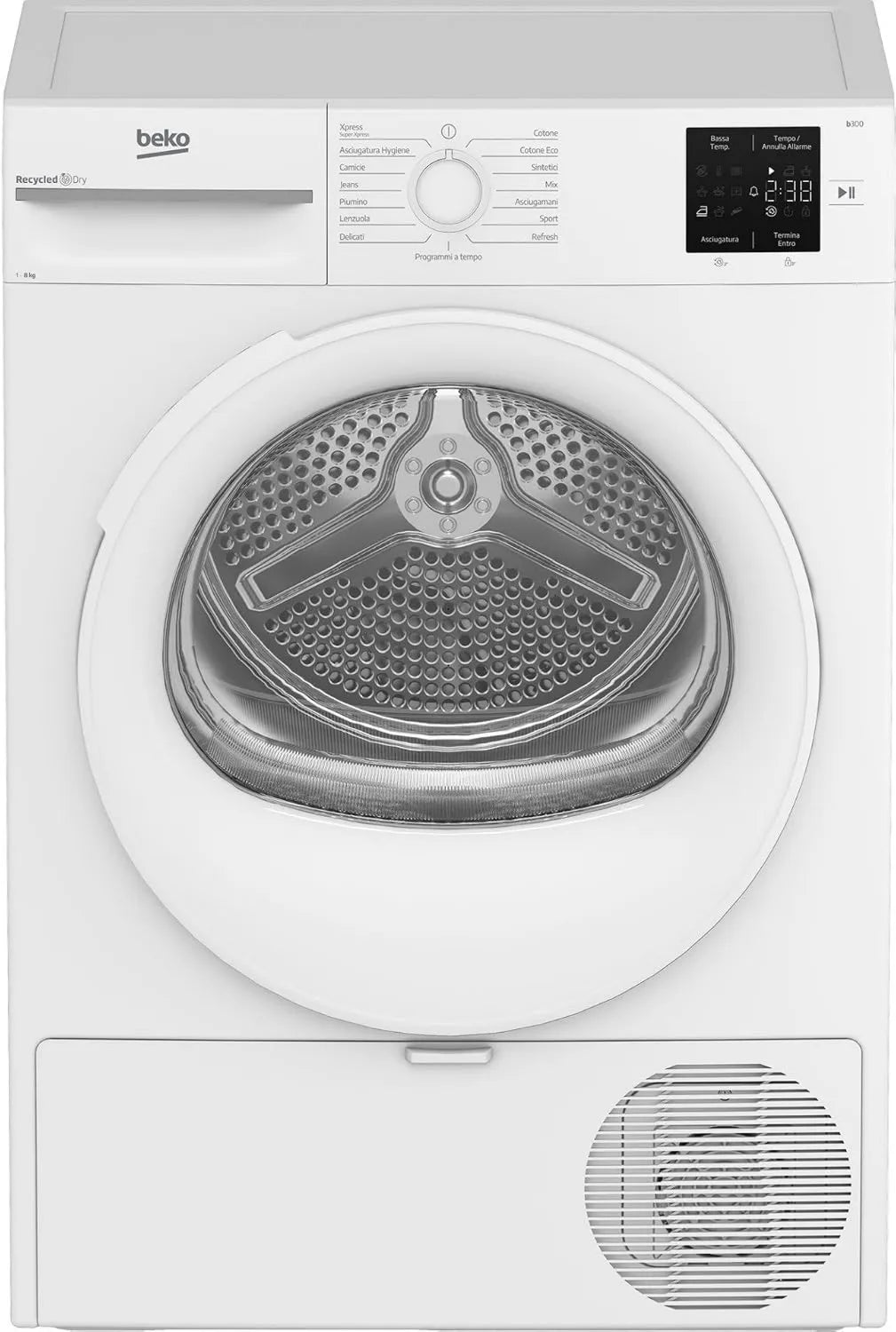 Beko BMTR38W 7188305660 secadora, Blanca, cuidado automático de la ropa