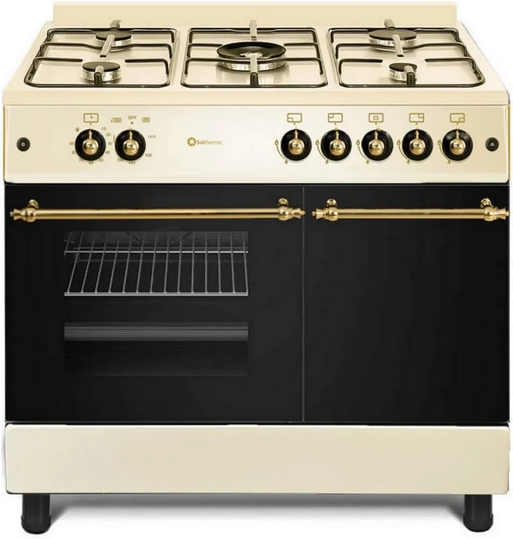 Horno eléctrico F9LT50G2-C, 64 L, 5 Quemadores, cocción doméstica con control de temperatura